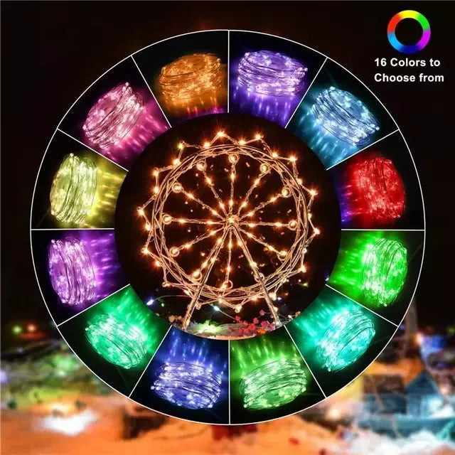 TIRA DE LUCES LED RGB INTELIGENTE NAVIDEÑAS 10 METROS 🎄🌈 CONTROL POR APP 📲